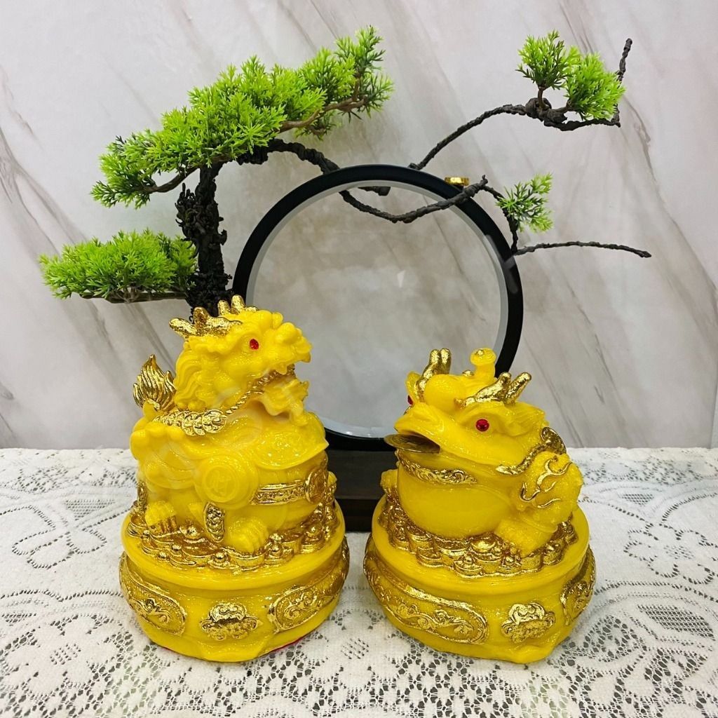 Cóc Ngậm Tiền Thiềm Thừ + Tỳ Hưu Ngọc Đế Xoay Phong Thủy Thu Hút Tài Lộc May Mắn - Ảnh 9