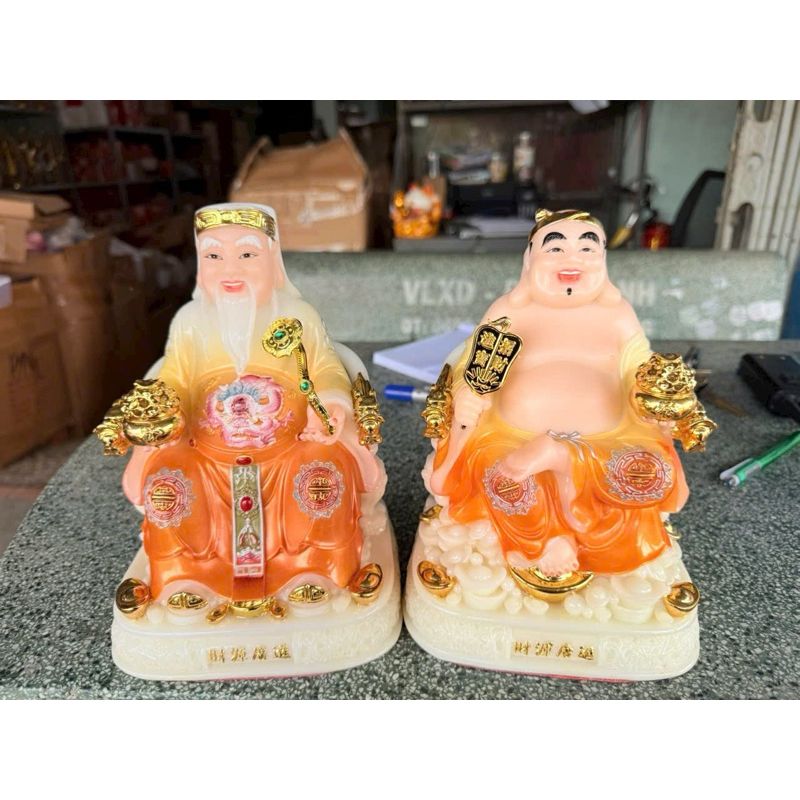 Bộ Tượng Thần Tài Thổ Địa Nhập Chất Liệu Bột Đá Cao Cấp - Ảnh 9
